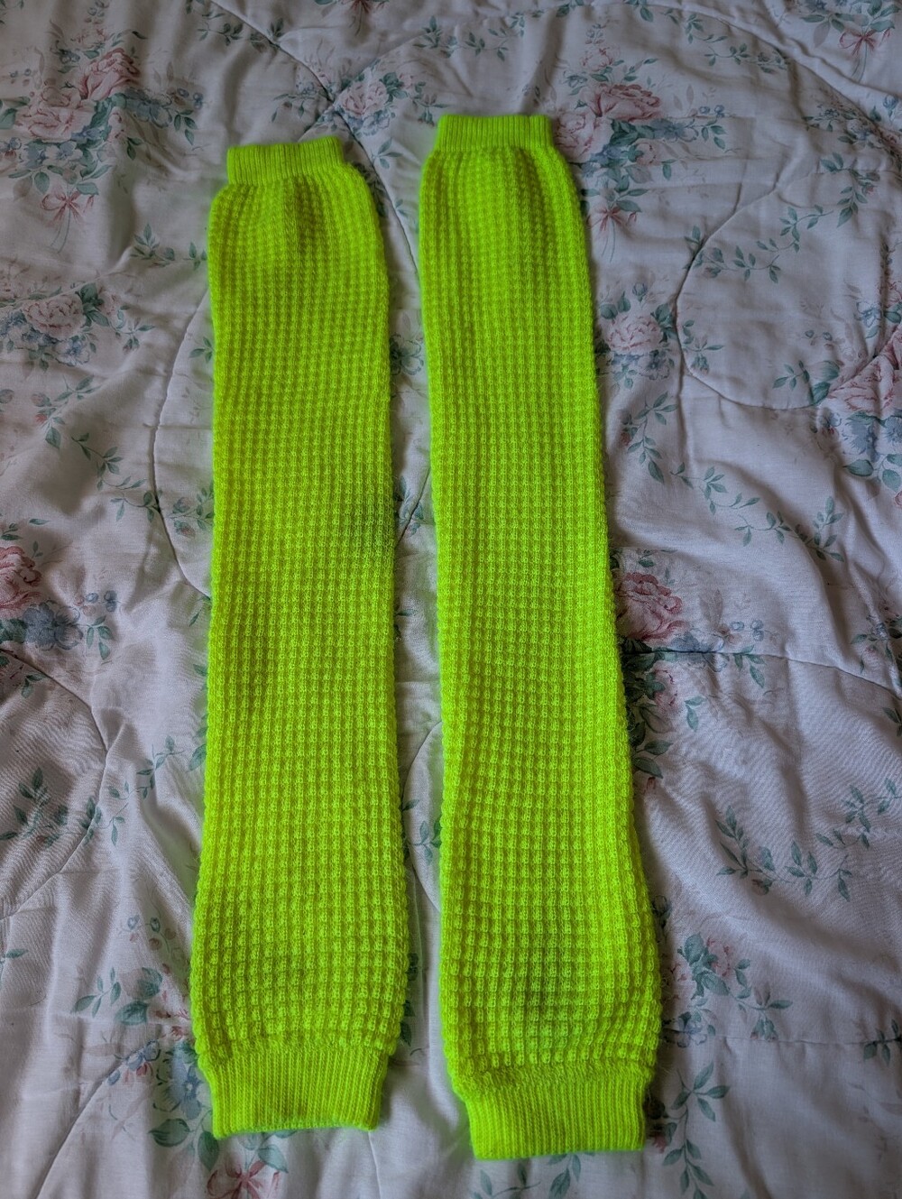 Neon Yellow American Apparel Leg Warmers